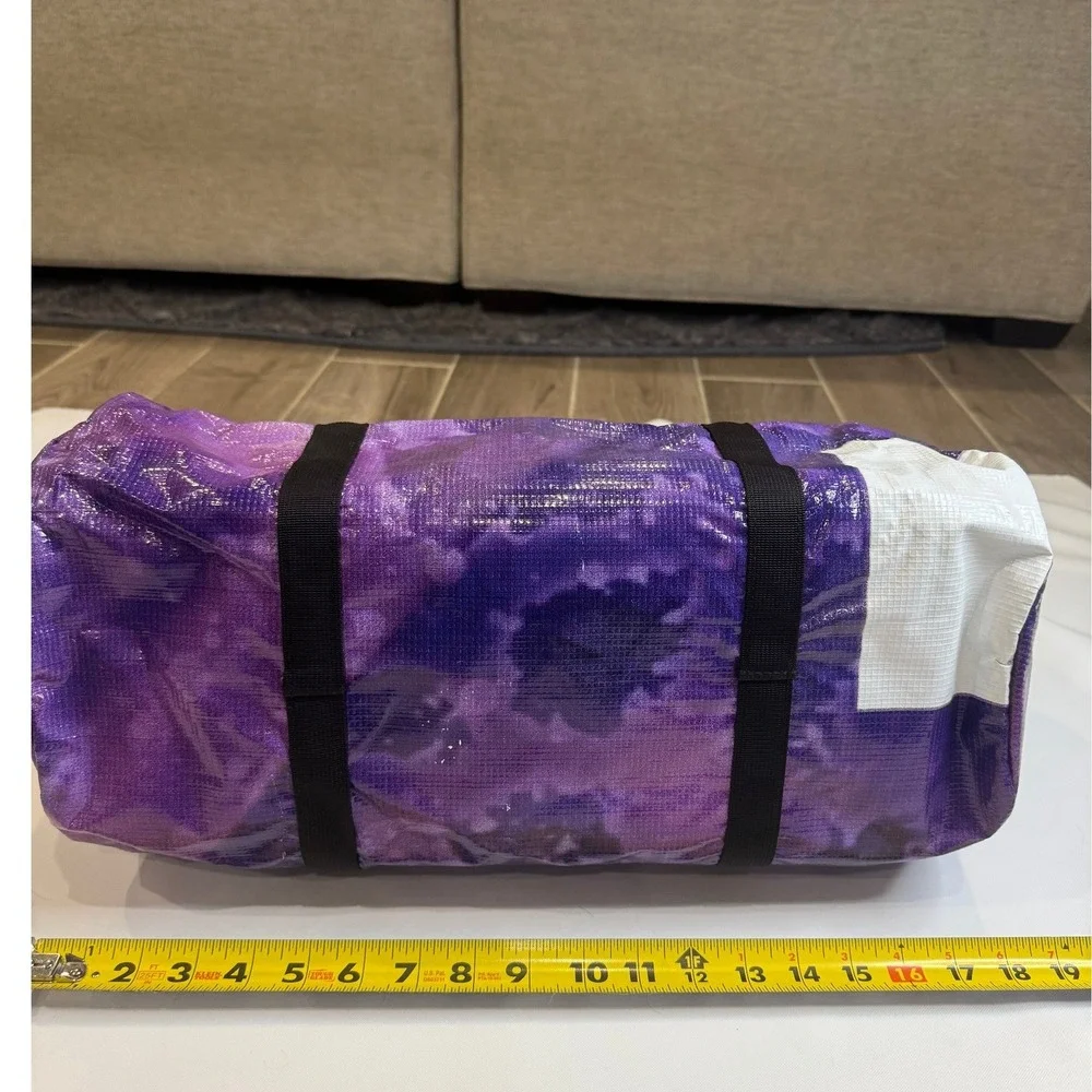 Rareform‎ Duffel Bag Unisex Purple NEW Repurposed Billboard Vinyl One of a Kind